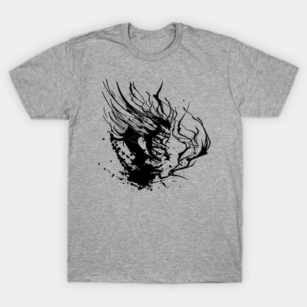 Girl Dark Soul T-Shirt by Bongonation